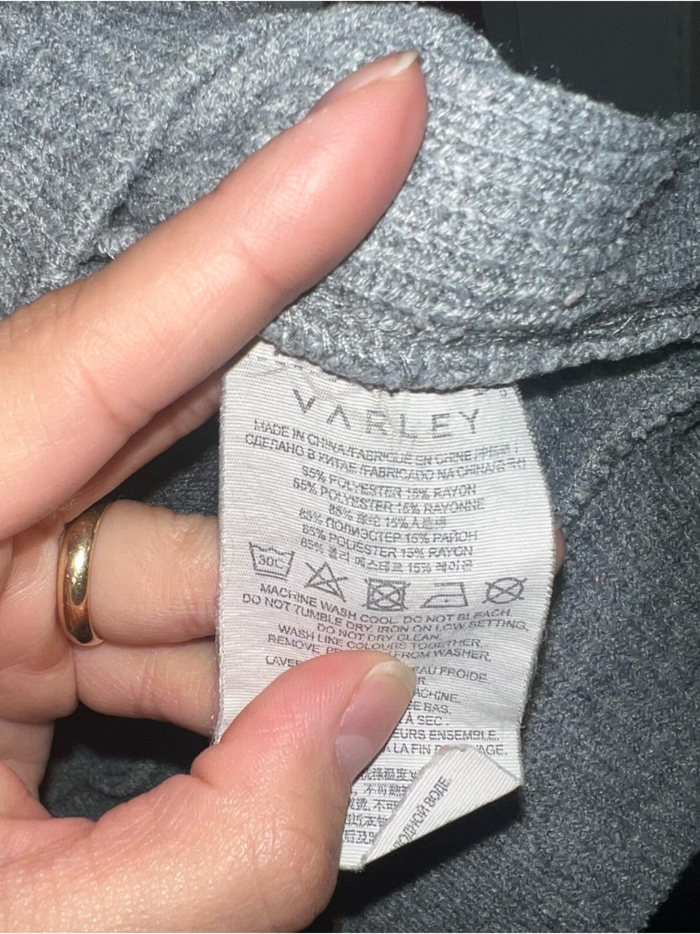 Varley Sierra Side Zip Sweater in Gray - Picture 10 of 14